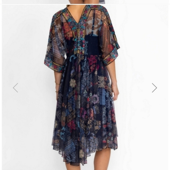 Nwt Johnny Was Mesh dress size M - Picture 2 of 9